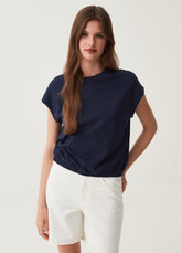 Ovs Cotton T-Shirt With Kimono Sleeves